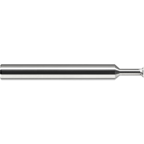 Chamfer Cutters - 0.1350″ Head Diameter × 0.0240″ LOC × 0.4060″ (13/32″) Neck Length × 45° per side Carbide Back Chamfer Cutter, 5 Flutes