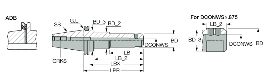 CAT50 EM 1/4X6.250