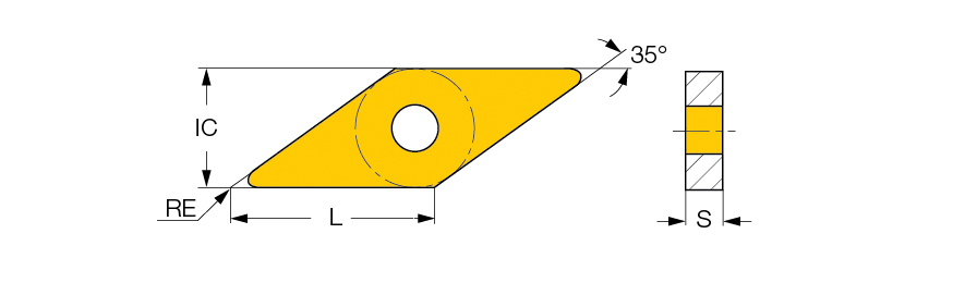 VNMG 2.5-1-NF IC907