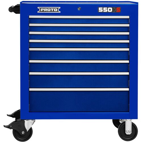 ‎Proto 550S 34″ Roller Cabinet - 8 Drawer, Gloss Blue